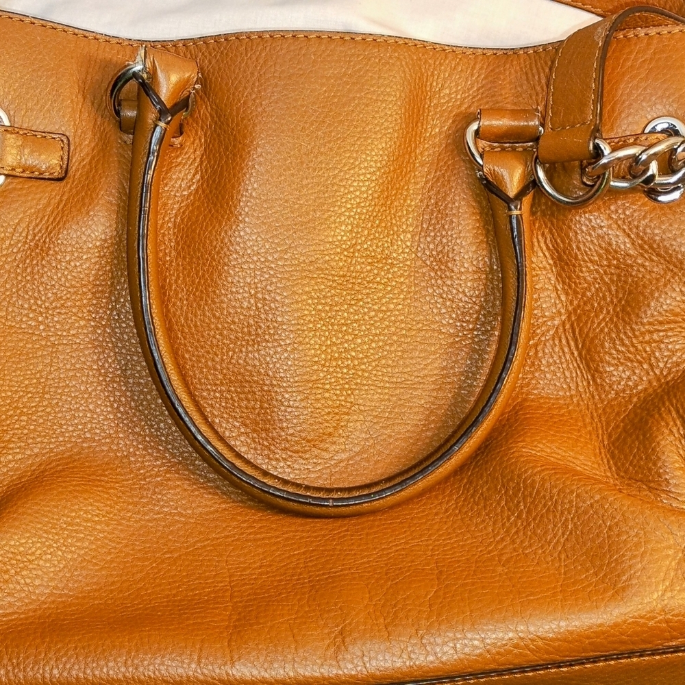 Michael Kors Medium Large Leather Hamilton Bag Brown Satchel With wallet. - Picture 15 of 17